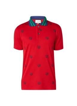 gucci polo met tijgerdessin en ribgebreide kraag|Heren poloshirts van Gucci .